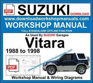 Suzuki Vitara Workshop Repair Manual
